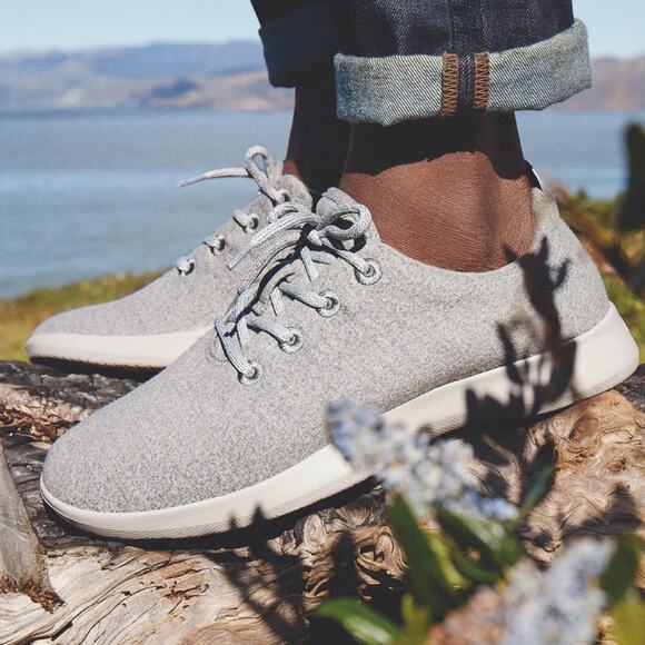 NIB! Allbirds Men's Sustainable Merino Wool Runner in Dapple Grey - Size 14 - Picture 3 of 13